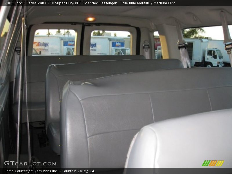 True Blue Metallic / Medium Flint 2005 Ford E Series Van E350 Super Duty XLT Extended Passenger