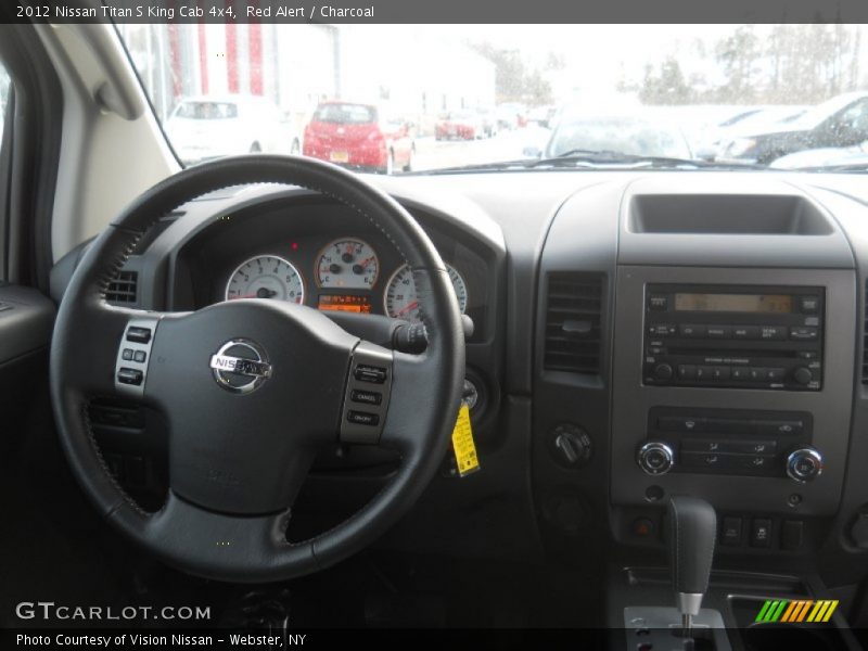 Red Alert / Charcoal 2012 Nissan Titan S King Cab 4x4