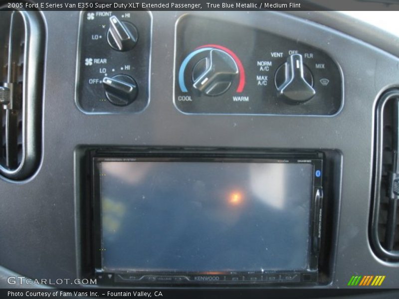 True Blue Metallic / Medium Flint 2005 Ford E Series Van E350 Super Duty XLT Extended Passenger