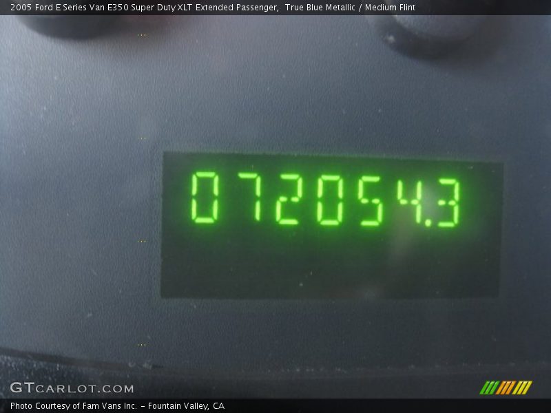 True Blue Metallic / Medium Flint 2005 Ford E Series Van E350 Super Duty XLT Extended Passenger