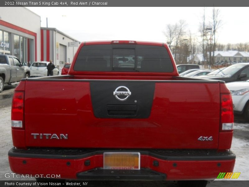 Red Alert / Charcoal 2012 Nissan Titan S King Cab 4x4