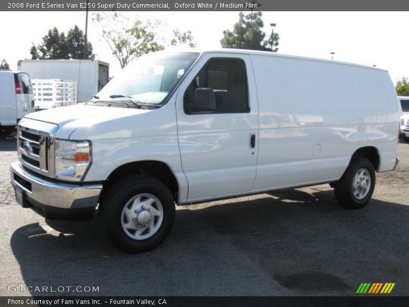 Oxford White / Medium Flint 2008 Ford E Series Van E250 Super Duty Commericial