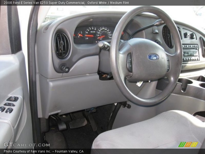 Oxford White / Medium Flint 2008 Ford E Series Van E250 Super Duty Commericial