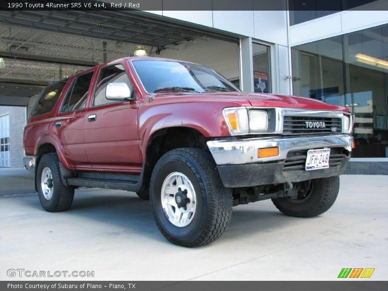 Red / Red 1990 Toyota 4Runner SR5 V6 4x4