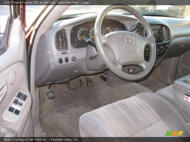 Salsa Red Pearl / Gray 2003 Toyota Tundra SR5 Access Cab
