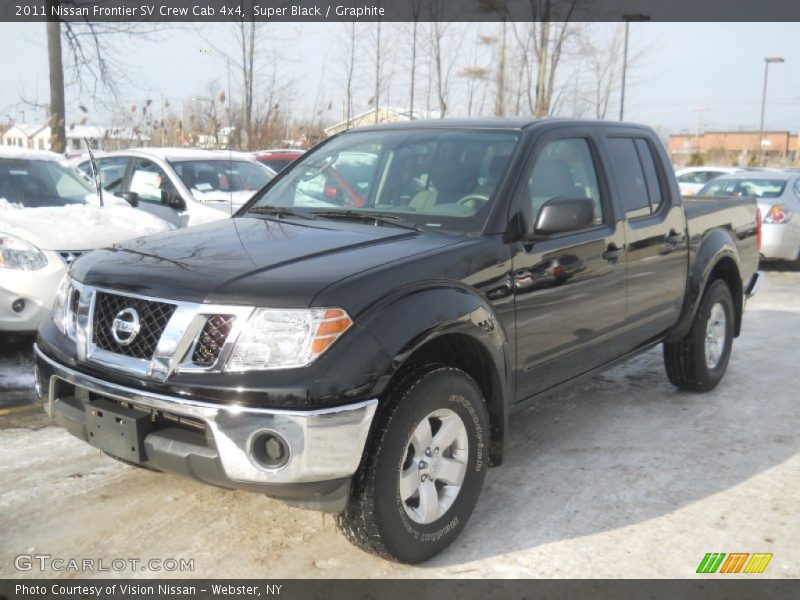 Super Black / Graphite 2011 Nissan Frontier SV Crew Cab 4x4