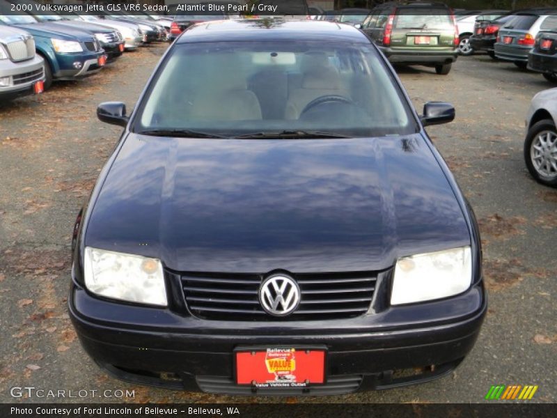 Atlantic Blue Pearl / Gray 2000 Volkswagen Jetta GLS VR6 Sedan