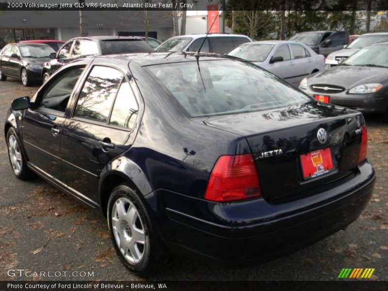 Atlantic Blue Pearl / Gray 2000 Volkswagen Jetta GLS VR6 Sedan