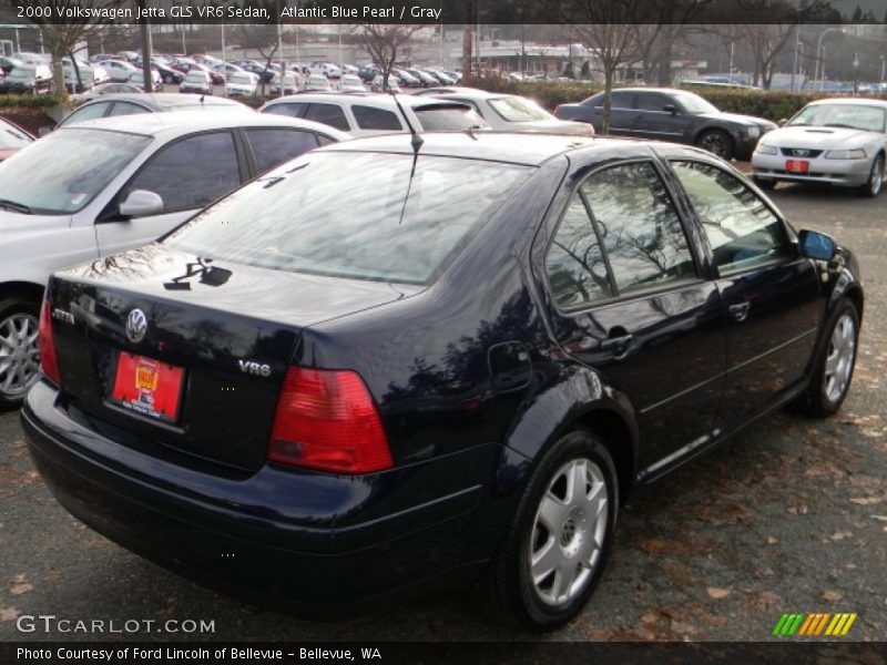 Atlantic Blue Pearl / Gray 2000 Volkswagen Jetta GLS VR6 Sedan