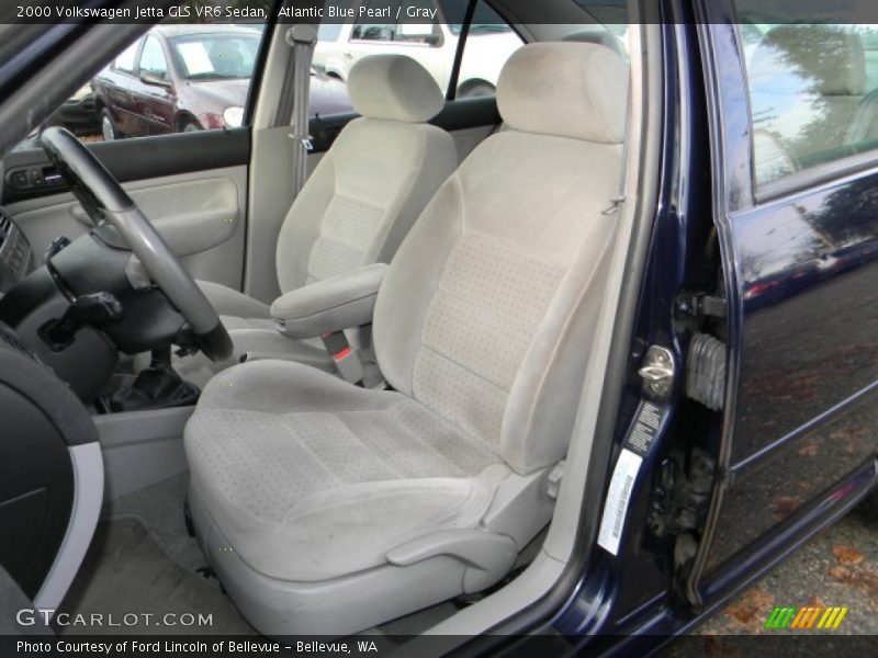 Atlantic Blue Pearl / Gray 2000 Volkswagen Jetta GLS VR6 Sedan