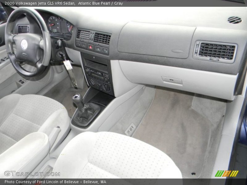 Atlantic Blue Pearl / Gray 2000 Volkswagen Jetta GLS VR6 Sedan