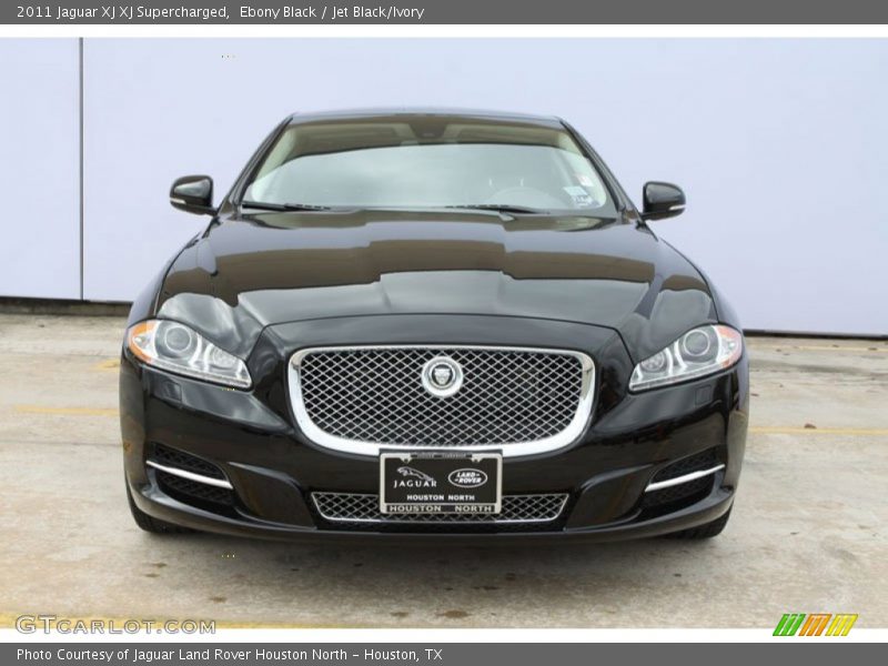 Ebony Black / Jet Black/Ivory 2011 Jaguar XJ XJ Supercharged