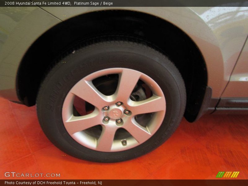 Platinum Sage / Beige 2008 Hyundai Santa Fe Limited 4WD