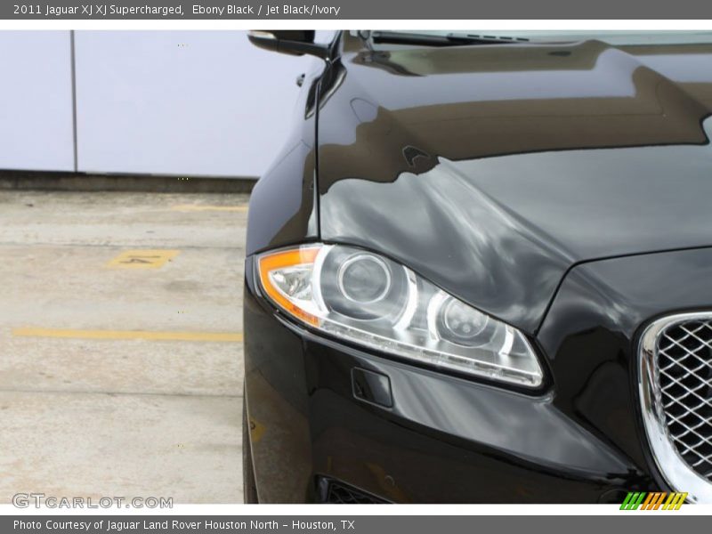 Ebony Black / Jet Black/Ivory 2011 Jaguar XJ XJ Supercharged