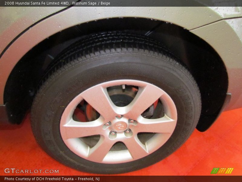 Platinum Sage / Beige 2008 Hyundai Santa Fe Limited 4WD