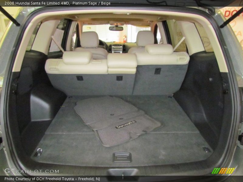Platinum Sage / Beige 2008 Hyundai Santa Fe Limited 4WD