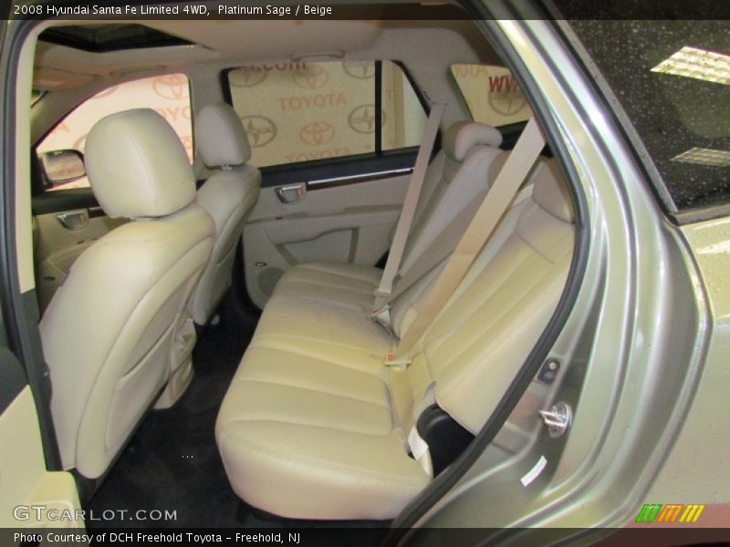 Platinum Sage / Beige 2008 Hyundai Santa Fe Limited 4WD