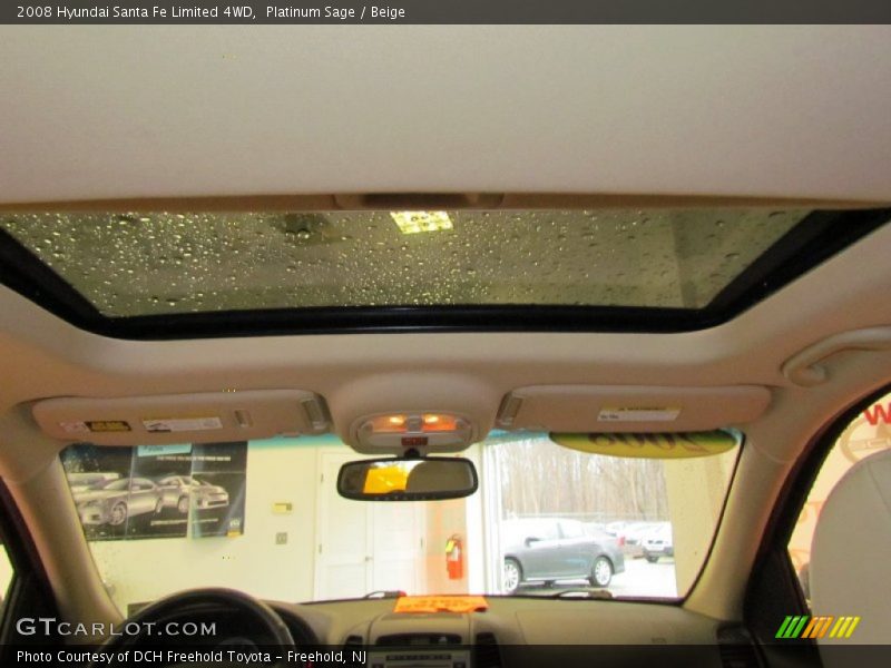 Platinum Sage / Beige 2008 Hyundai Santa Fe Limited 4WD