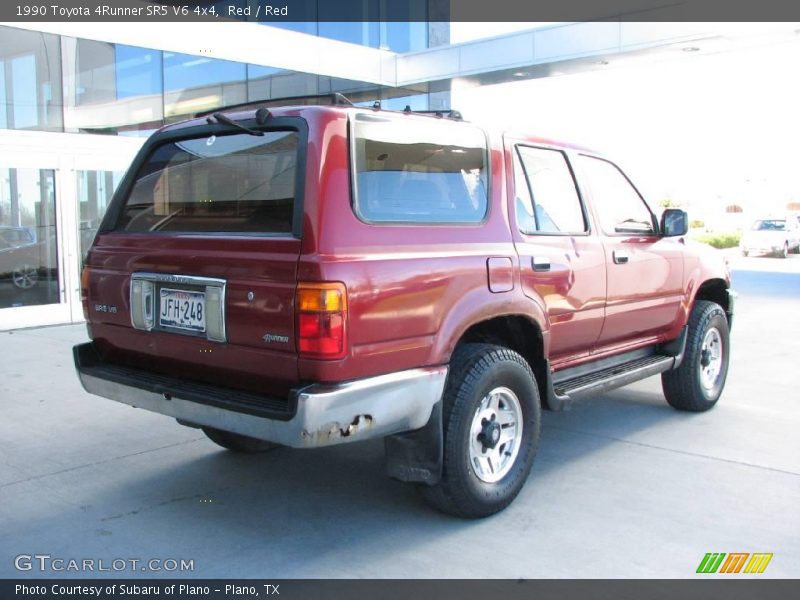 Red / Red 1990 Toyota 4Runner SR5 V6 4x4