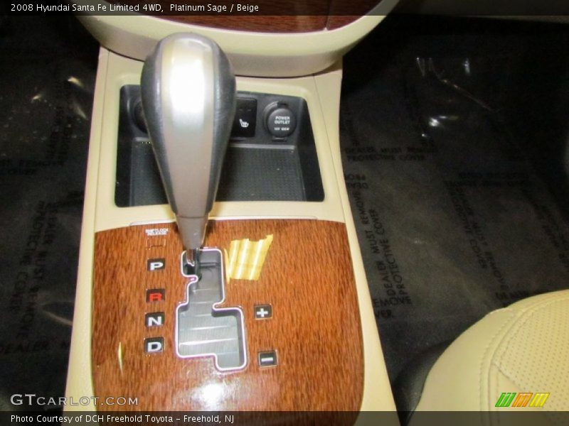 Platinum Sage / Beige 2008 Hyundai Santa Fe Limited 4WD