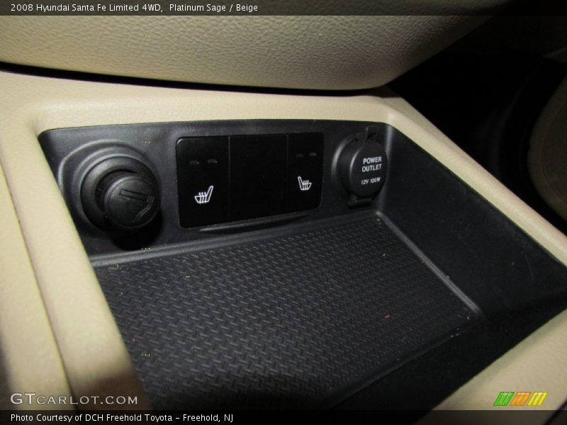 Platinum Sage / Beige 2008 Hyundai Santa Fe Limited 4WD