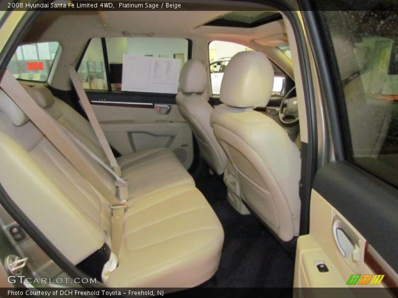 Platinum Sage / Beige 2008 Hyundai Santa Fe Limited 4WD