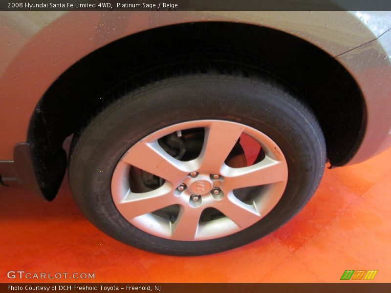 Platinum Sage / Beige 2008 Hyundai Santa Fe Limited 4WD