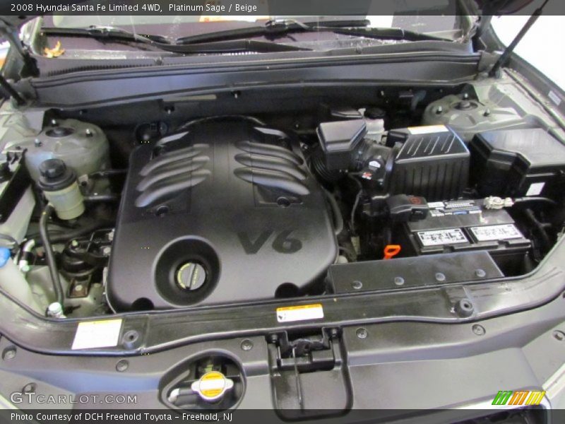 Platinum Sage / Beige 2008 Hyundai Santa Fe Limited 4WD