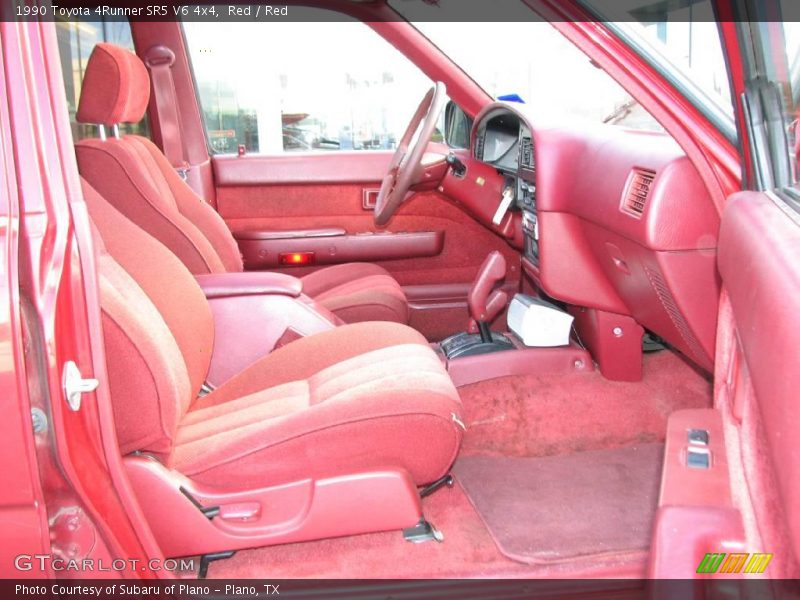 Red / Red 1990 Toyota 4Runner SR5 V6 4x4