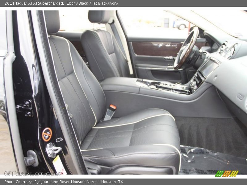 Ebony Black / Jet Black/Ivory 2011 Jaguar XJ XJ Supercharged