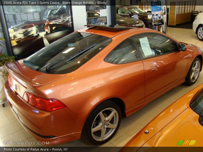 Blaze Orange Metallic / Ebony 2006 Acura RSX Type S Sports Coupe