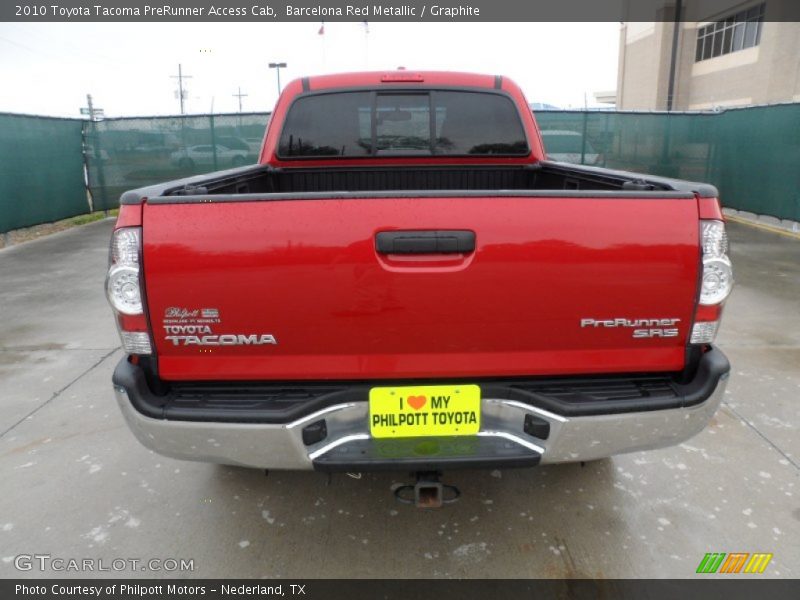 Barcelona Red Metallic / Graphite 2010 Toyota Tacoma PreRunner Access Cab