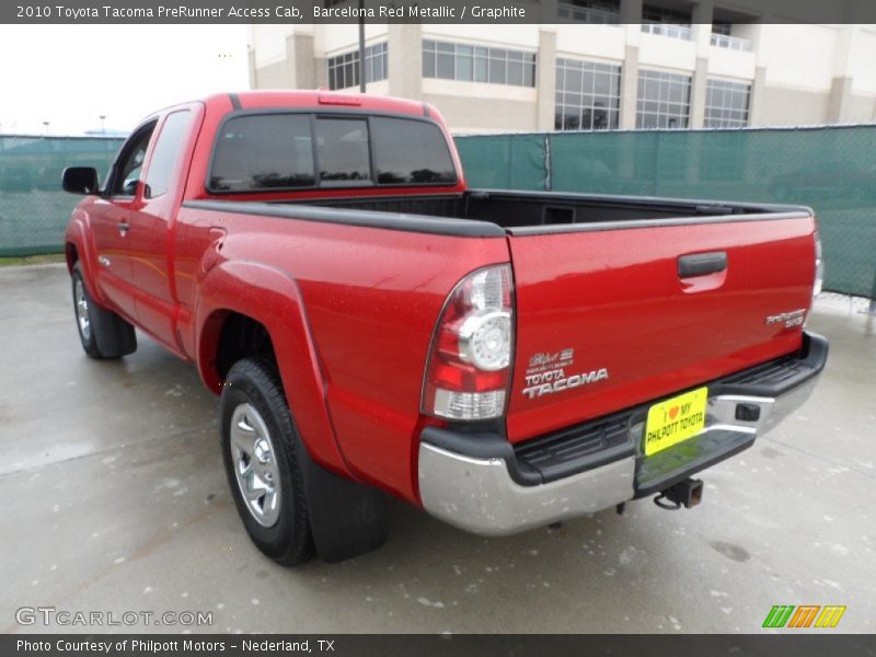 Barcelona Red Metallic / Graphite 2010 Toyota Tacoma PreRunner Access Cab