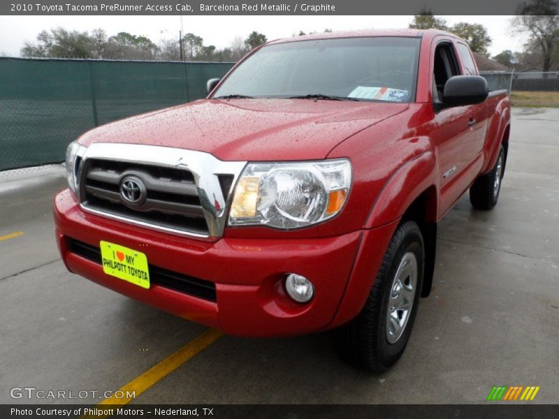 Barcelona Red Metallic / Graphite 2010 Toyota Tacoma PreRunner Access Cab