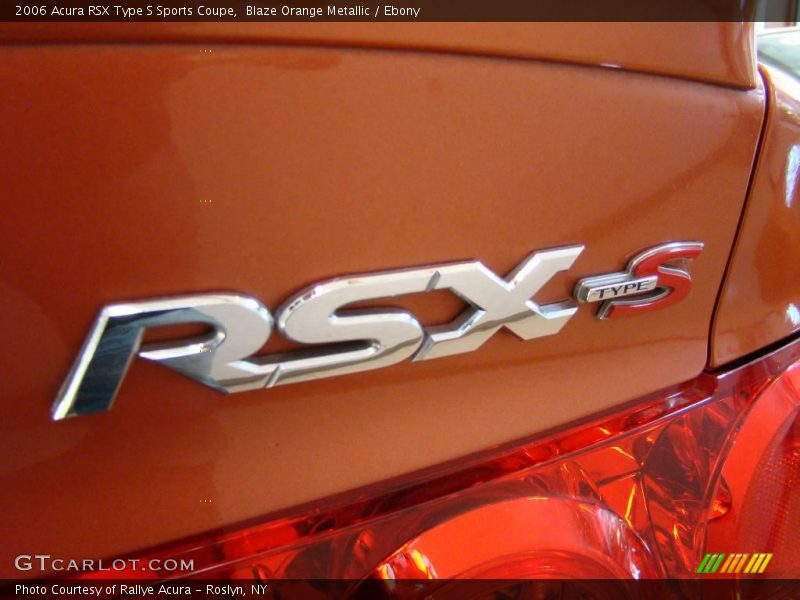 Blaze Orange Metallic / Ebony 2006 Acura RSX Type S Sports Coupe
