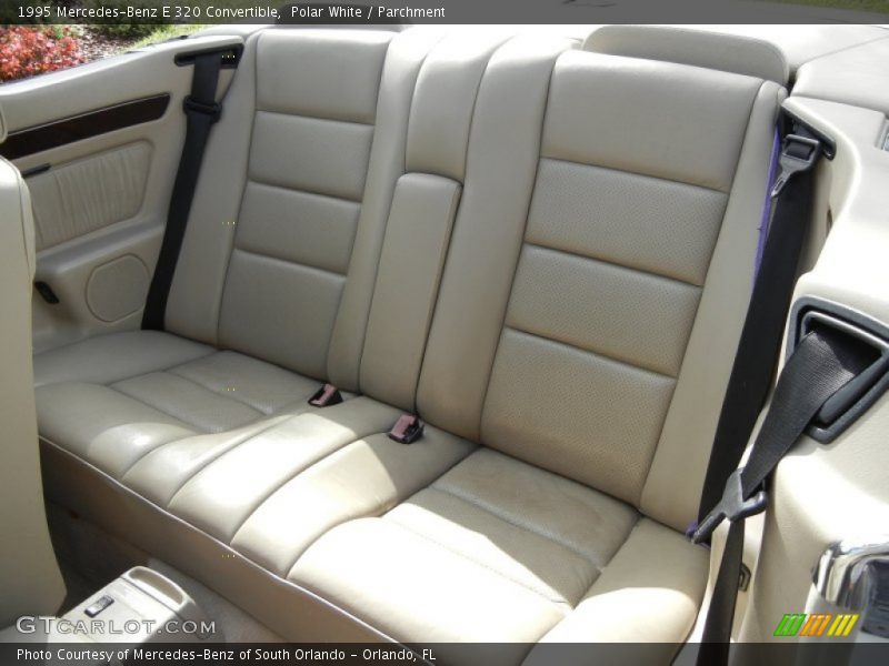 Rear Seat of 1995 E 320 Convertible