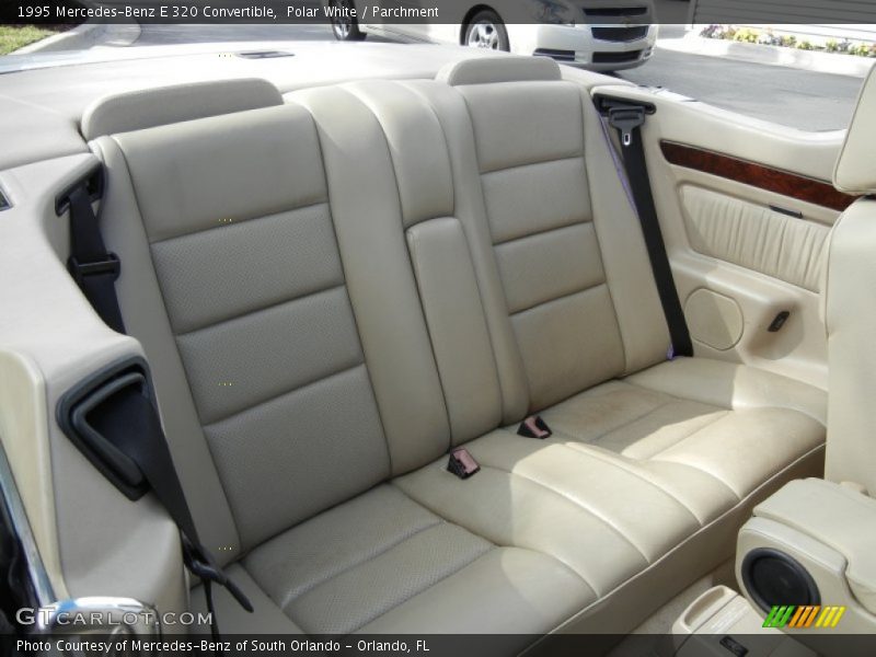 Rear Seat of 1995 E 320 Convertible