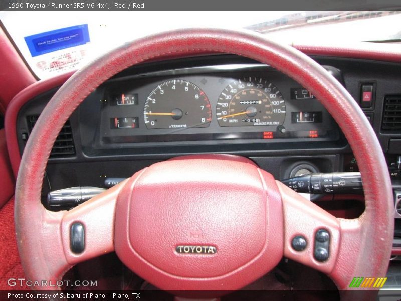 Red / Red 1990 Toyota 4Runner SR5 V6 4x4