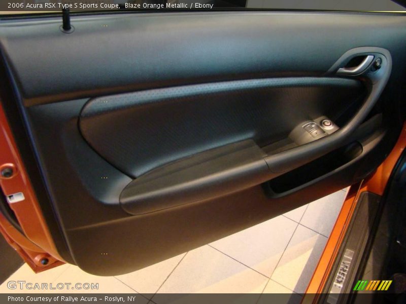 Blaze Orange Metallic / Ebony 2006 Acura RSX Type S Sports Coupe