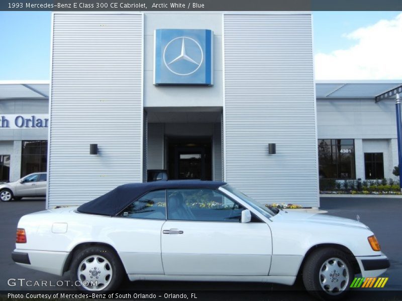 Arctic White / Blue 1993 Mercedes-Benz E Class 300 CE Cabriolet