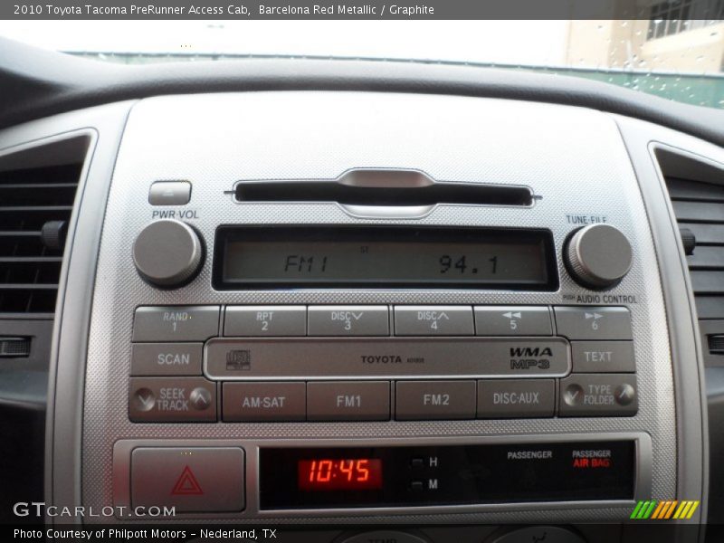 Audio System of 2010 Tacoma PreRunner Access Cab