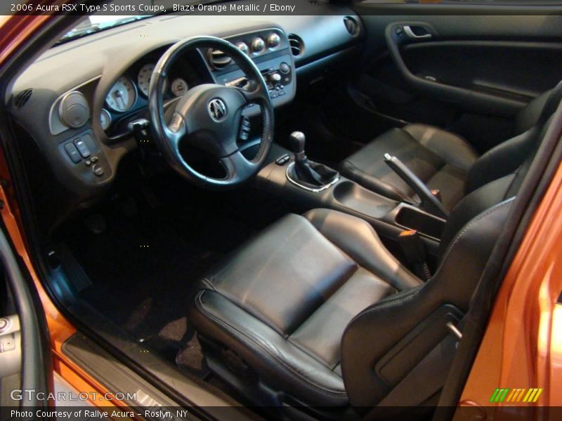 Blaze Orange Metallic / Ebony 2006 Acura RSX Type S Sports Coupe