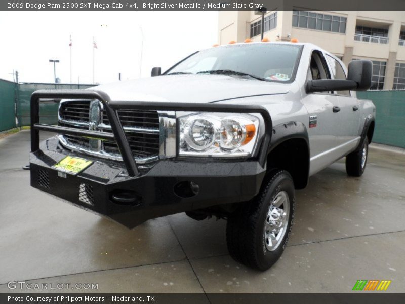 Bright Silver Metallic / Medium Slate Gray 2009 Dodge Ram 2500 SXT Mega Cab 4x4