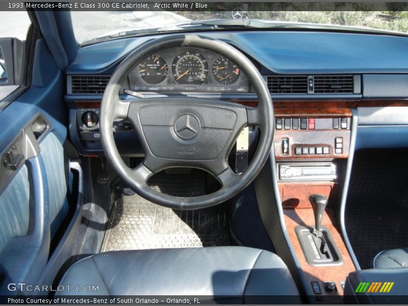 Arctic White / Blue 1993 Mercedes-Benz E Class 300 CE Cabriolet