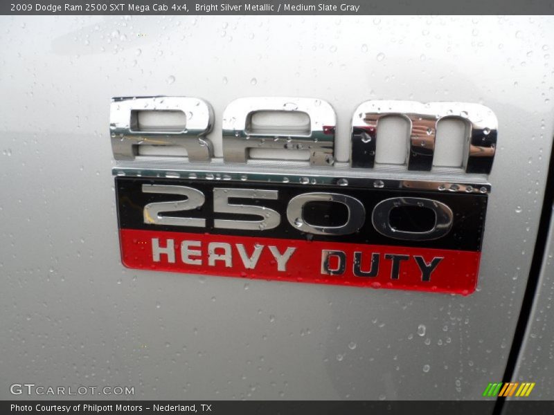 Bright Silver Metallic / Medium Slate Gray 2009 Dodge Ram 2500 SXT Mega Cab 4x4