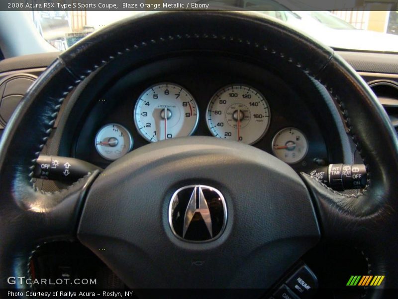 Blaze Orange Metallic / Ebony 2006 Acura RSX Type S Sports Coupe