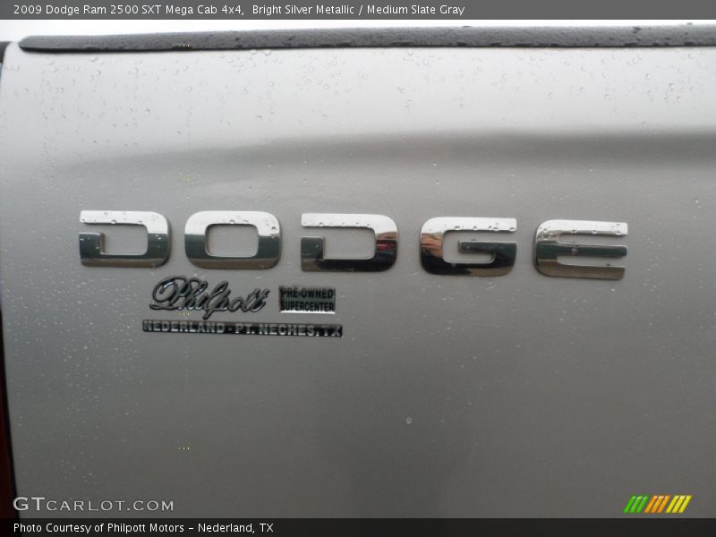 Bright Silver Metallic / Medium Slate Gray 2009 Dodge Ram 2500 SXT Mega Cab 4x4