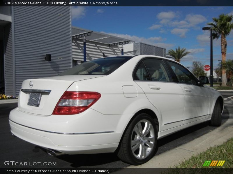 Arctic White / Almond/Mocha 2009 Mercedes-Benz C 300 Luxury