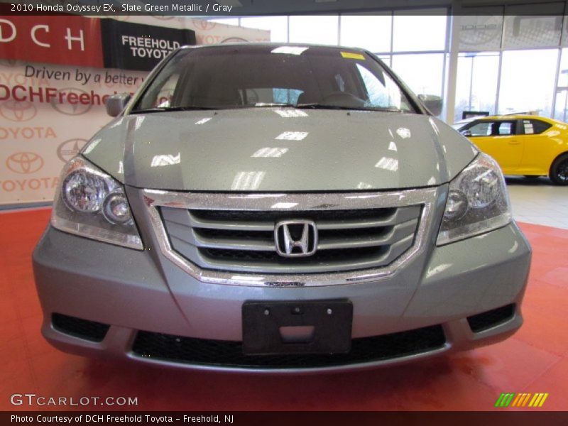 Slate Green Metallic / Gray 2010 Honda Odyssey EX