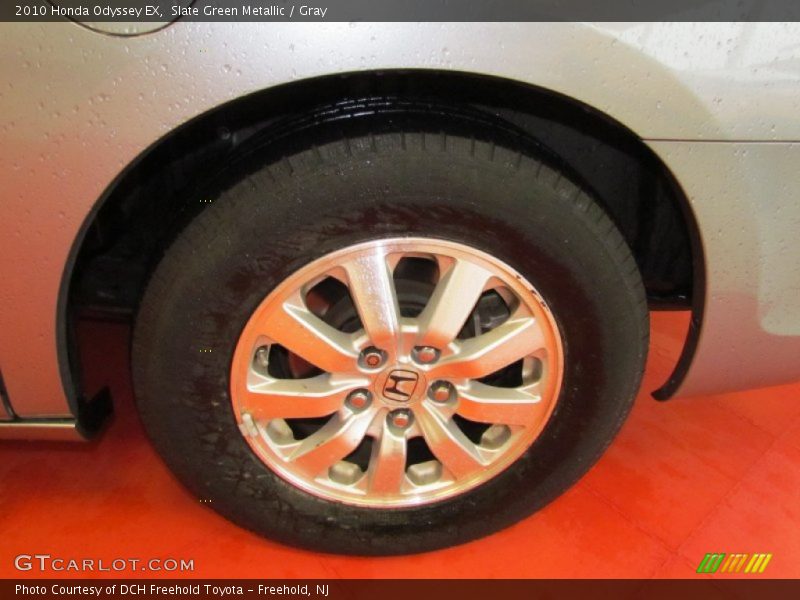 Slate Green Metallic / Gray 2010 Honda Odyssey EX